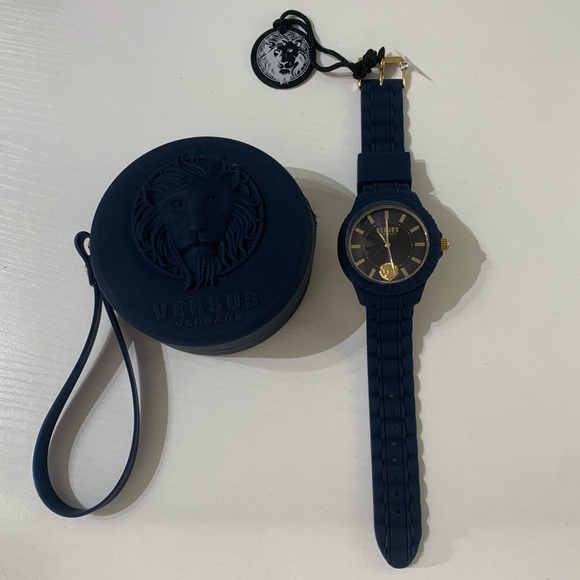 Versace Accessories - Versace Venus Blue Waterproof Watch with Lion Case Brand new with tags